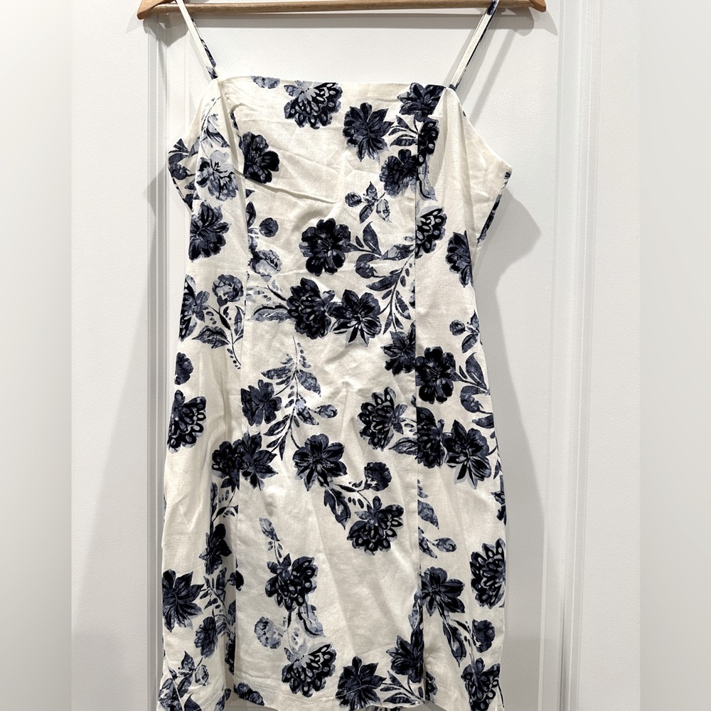 Blue Floral Mini Dress - Perfect Condition